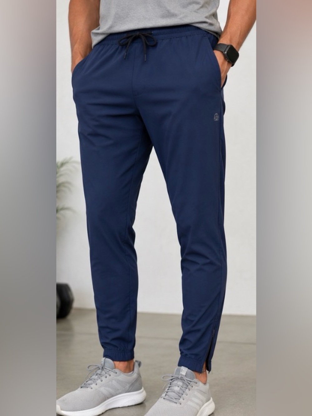 Mondetta Outdoor Project Jogger Pants Men’s Medium Blue Ankle Zip Athletic Pants